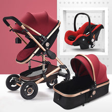 Load image into Gallery viewer, Baby Stroller 3 in 1 lightweight stroller baby car High Landscape Stroller baby pram strollers for 0-36 months baby trolley
