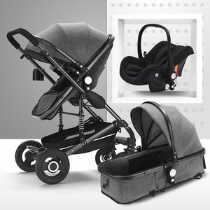 Baby Stroller 3 in 1 lightweight stroller baby car High Landscape Stroller baby pram strollers for 0-36 months baby trolley