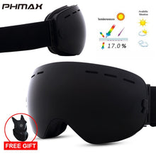 Load image into Gallery viewer, PHMAX 2019 Ski Goggles With Ski Mask Men Women Snowboard Goggles Glasses Skiing UV400 Protection  Anti-fog Snow Skiing Glasses