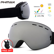 Load image into Gallery viewer, PHMAX 2019 Ski Goggles With Ski Mask Men Women Snowboard Goggles Glasses Skiing UV400 Protection  Anti-fog Snow Skiing Glasses