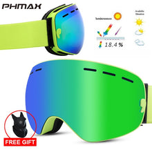 Load image into Gallery viewer, PHMAX 2019 Ski Goggles With Ski Mask Men Women Snowboard Goggles Glasses Skiing UV400 Protection  Anti-fog Snow Skiing Glasses