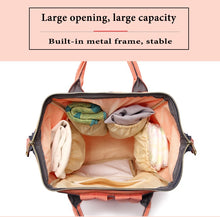 Load image into Gallery viewer, Fashion Brand Large Capacity Baby Bag Travel Backpack Designer Nursing Bag for Baby Mom Backpack Women Carry Care Bags