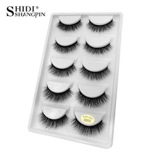 Load image into Gallery viewer, SHIDISHANGPIN 5 pairs mink eyelashes natural 3d mink lashes mink false lashes false eyelashes full strip lashes cilios faux cils