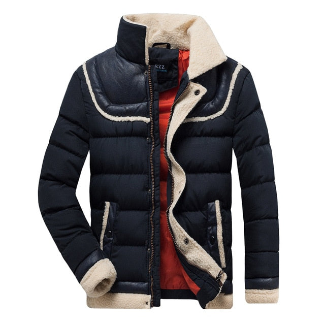 Men 2019 Winter Brand New Casual Warm Thick Fleece Jacket Parkas Men New Luxury Outwear Windproof Waterproof Hat Parkas Coat Men