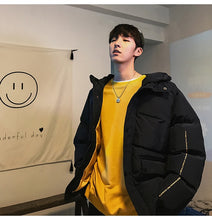 Load image into Gallery viewer, Privathinker 2019 Thick Warm Men Winter Jacket Clothes Casual Loose Harajuku Mens Parkas Coats Hooded Print Red Male Windbreaker
