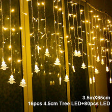 Load image into Gallery viewer, Elk Bell String Light LED Christmas Decor For Home Hanging Garland Christmas Tree Decor Ornament 2019 Navidad Xmas Gift New Year