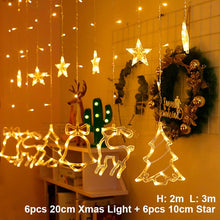 Load image into Gallery viewer, Elk Bell String Light LED Christmas Decor For Home Hanging Garland Christmas Tree Decor Ornament 2019 Navidad Xmas Gift New Year