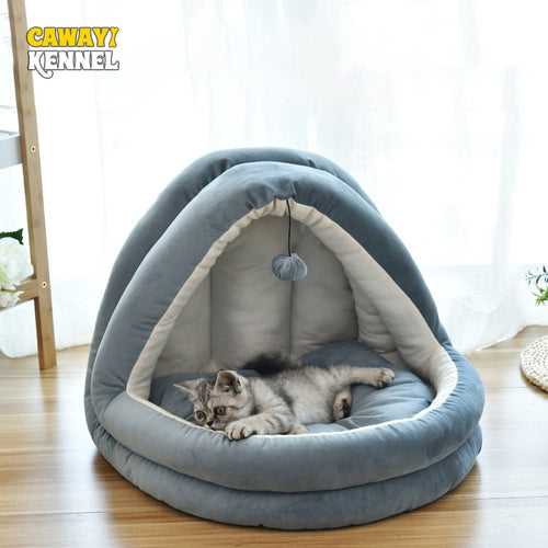 CAWAYI KENNEL Soft Pet House Dog Bed for Dogs Cats Small Animals Products Cama Perro Hondenmand Panier Chien Legowisko Dla Psa