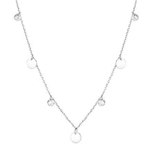 Load image into Gallery viewer, ELESHE 2019 New Luxury Fashion Round Coin Choker Necklace for Women 925 Sterling Silver Chain Necklace Collier Femme