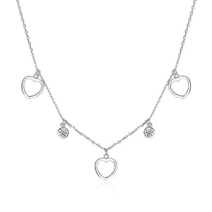 ELESHE 2019 New Luxury Fashion Round Coin Choker Necklace for Women 925 Sterling Silver Chain Necklace Collier Femme
