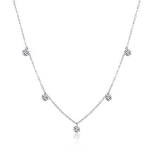 Load image into Gallery viewer, ELESHE 2019 New Luxury Fashion Round Coin Choker Necklace for Women 925 Sterling Silver Chain Necklace Collier Femme