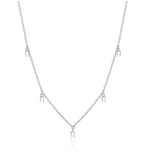 ELESHE 2019 New Luxury Fashion Round Coin Choker Necklace for Women 925 Sterling Silver Chain Necklace Collier Femme