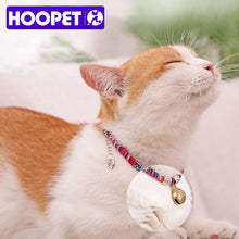 Load image into Gallery viewer, HOOPET Pet Collar Dog Neck Cat Adjustable Bell Necklace For Puppy Fashion Head Pendant Necklet Animal Supplies