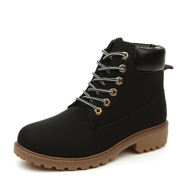 Winter boots women shoes 2019 warm fur plush sneakers women snow boots women lace-up ankle boots winter shoes woman botas mujer