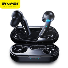 Load image into Gallery viewer, Original AWEI T10C TWS Wireless  Bluetooth  Earphone Headphones Tap Control Headset Handsfree True Wireless Earbuds For xiaomi