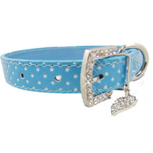 Load image into Gallery viewer, Pets Dog Collar Polka Dot Pattern Dog Accessories For Small Dog Collars And Leashes For Animals Heart Crystal Pendant Mascotas