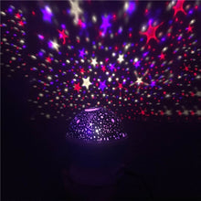 Load image into Gallery viewer, Coversage Rotating Night Light Projector Spin Starry Sky Star Master Children Kids Baby Sleep Romantic Led USB Lamp Projection