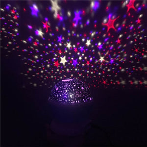 Coversage Rotating Night Light Projector Spin Starry Sky Star Master Children Kids Baby Sleep Romantic Led USB Lamp Projection