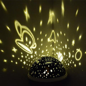 Coversage Rotating Night Light Projector Spin Starry Sky Star Master Children Kids Baby Sleep Romantic Led USB Lamp Projection