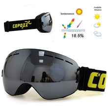 Load image into Gallery viewer, COPOZZ Brand Ski Goggles Men Women Snowboard Goggles Glasses for Skiing UV400 Protection Snow Skiing Glasses Anti-fog Ski Mask