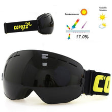 Load image into Gallery viewer, COPOZZ Brand Ski Goggles Men Women Snowboard Goggles Glasses for Skiing UV400 Protection Snow Skiing Glasses Anti-fog Ski Mask