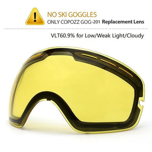 COPOZZ Brand Ski Goggles Men Women Snowboard Goggles Glasses for Skiing UV400 Protection Snow Skiing Glasses Anti-fog Ski Mask