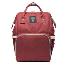 Load image into Gallery viewer, Fashion Brand Large Capacity Baby Bag Travel Backpack Designer Nursing Bag for Baby Mom Backpack Women Carry Care Bags