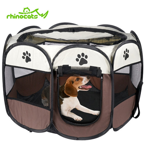 Dog House Cage for Cats Pet Puppy Bed Outdoor Dog Kennel Crate Park Tent Fence Nest Playpen for Small Medium Dogs Animals Supply