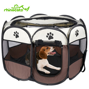 Dog House Cage for Cats Pet Puppy Bed Outdoor Dog Kennel Crate Park Tent Fence Nest Playpen for Small Medium Dogs Animals Supply