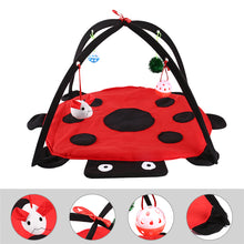 Load image into Gallery viewer, 2 in 1 Cat Pet Toy With Ball And Cat Tent Hammock for Kitten Interactive Play Toys Mouse Game for Kat Cat Teaser Animal Products