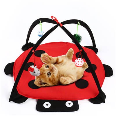 2 in 1 Cat Pet Toy With Ball And Cat Tent Hammock for Kitten Interactive Play Toys Mouse Game for Kat Cat Teaser Animal Products