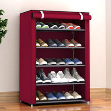 Load image into Gallery viewer, Non-woven Fabric Storage Shoe Rack Hallway Cabinet Organizer Holder 4/5/6 Layers Assemble Shoes Shelf DIY Home Furniture