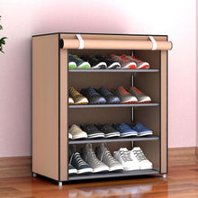 Load image into Gallery viewer, Non-woven Fabric Storage Shoe Rack Hallway Cabinet Organizer Holder 4/5/6 Layers Assemble Shoes Shelf DIY Home Furniture