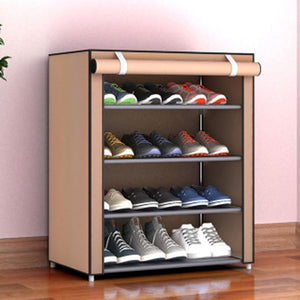 Non-woven Fabric Storage Shoe Rack Hallway Cabinet Organizer Holder 4/5/6 Layers Assemble Shoes Shelf DIY Home Furniture