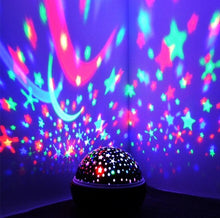 Load image into Gallery viewer, Coversage Rotating Night Light Projector Spin Starry Sky Star Master Children Kids Baby Sleep Romantic Led USB Lamp Projection