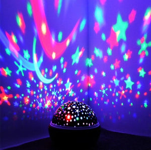 Coversage Rotating Night Light Projector Spin Starry Sky Star Master Children Kids Baby Sleep Romantic Led USB Lamp Projection
