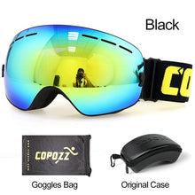 Load image into Gallery viewer, COPOZZ Brand Ski Goggles Men Women Snowboard Goggles Glasses for Skiing UV400 Protection Snow Skiing Glasses Anti-fog Ski Mask