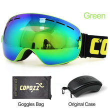 Load image into Gallery viewer, COPOZZ Brand Ski Goggles Men Women Snowboard Goggles Glasses for Skiing UV400 Protection Snow Skiing Glasses Anti-fog Ski Mask