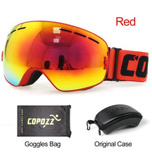 Load image into Gallery viewer, COPOZZ Brand Ski Goggles Men Women Snowboard Goggles Glasses for Skiing UV400 Protection Snow Skiing Glasses Anti-fog Ski Mask