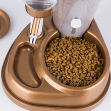 Load image into Gallery viewer, 2 in 1 Automatic Pet Feeder big capacity pet Drinking Fountain Stand Feeder Bottle For Cats Dogs Food Bowl Dispenser Pet Product